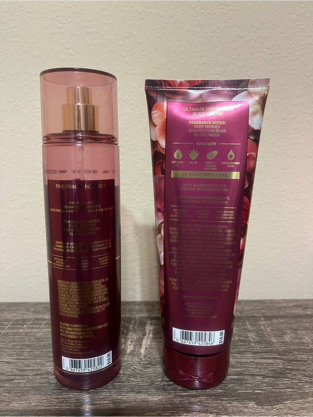 Bath & Body Works Covered in Roses Set - Picture 2 of 2